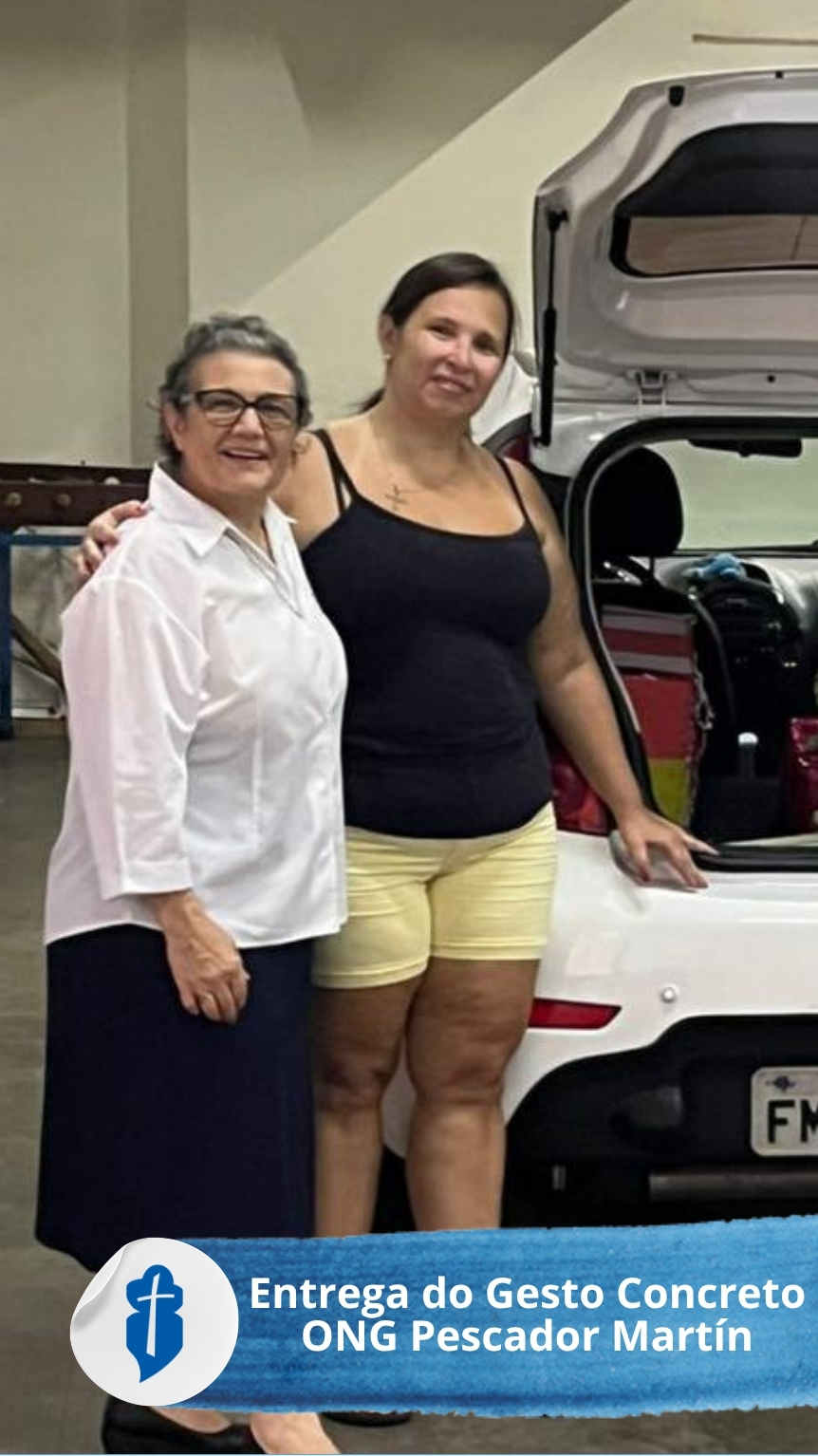 Entrega do Gesto Concreto - ONG Pescador Mart�n - S�o Paulo da Cruz Rede Passionista de Educa��o