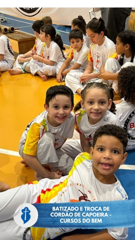 Batizado e troca de cordo de capoeira - Cursos do BEM - So Paulo da Cruz Rede Passionista de Educao