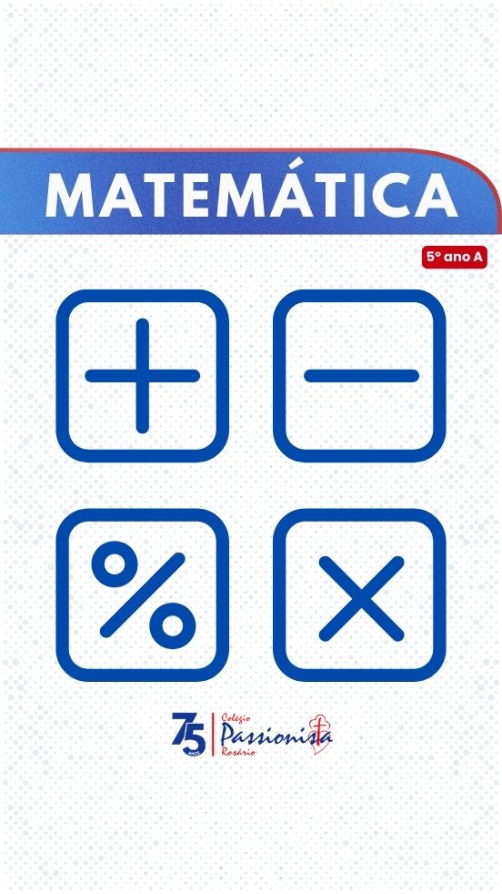 Aula de matem�tica - 5� ano A - Ros�rio Rede Passionista de Educa��o