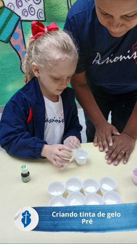 Criando tinta de gelo - Pr - So Paulo da Cruz  Rede Passionista de Educao