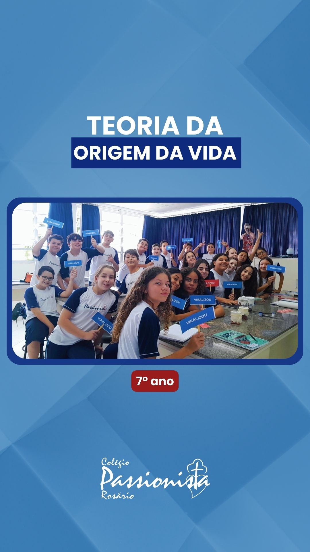 Teoria da Origem da Vida - 7º ano - Rosário Rede Passionista de Educação Teoria da Origem da Vida - 7º ano - Rosário Rede Passionista de Educação