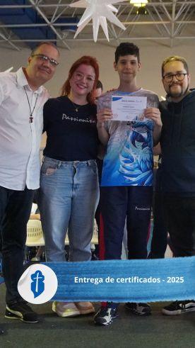 Entrega de certificados - 2025 - So Paulo da Cruz Rede Passionista de Educao