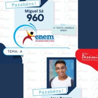 Texto Modelo Enem - 1ª Série do Ens. Médio - São Paulo da Cruz - Rede Passionista de Educação Texto Modelo Enem - 1ª Série do Ens. Médio - São Paulo da Cruz - Rede Passionista de Educação